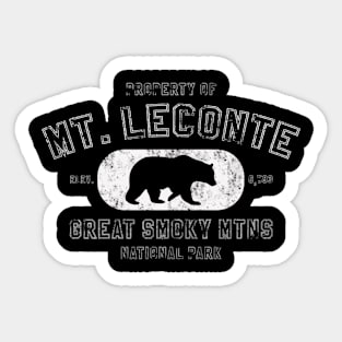 Property Of Mt Leconte Smoky Mountains Sticker